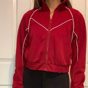Short zipup sweater